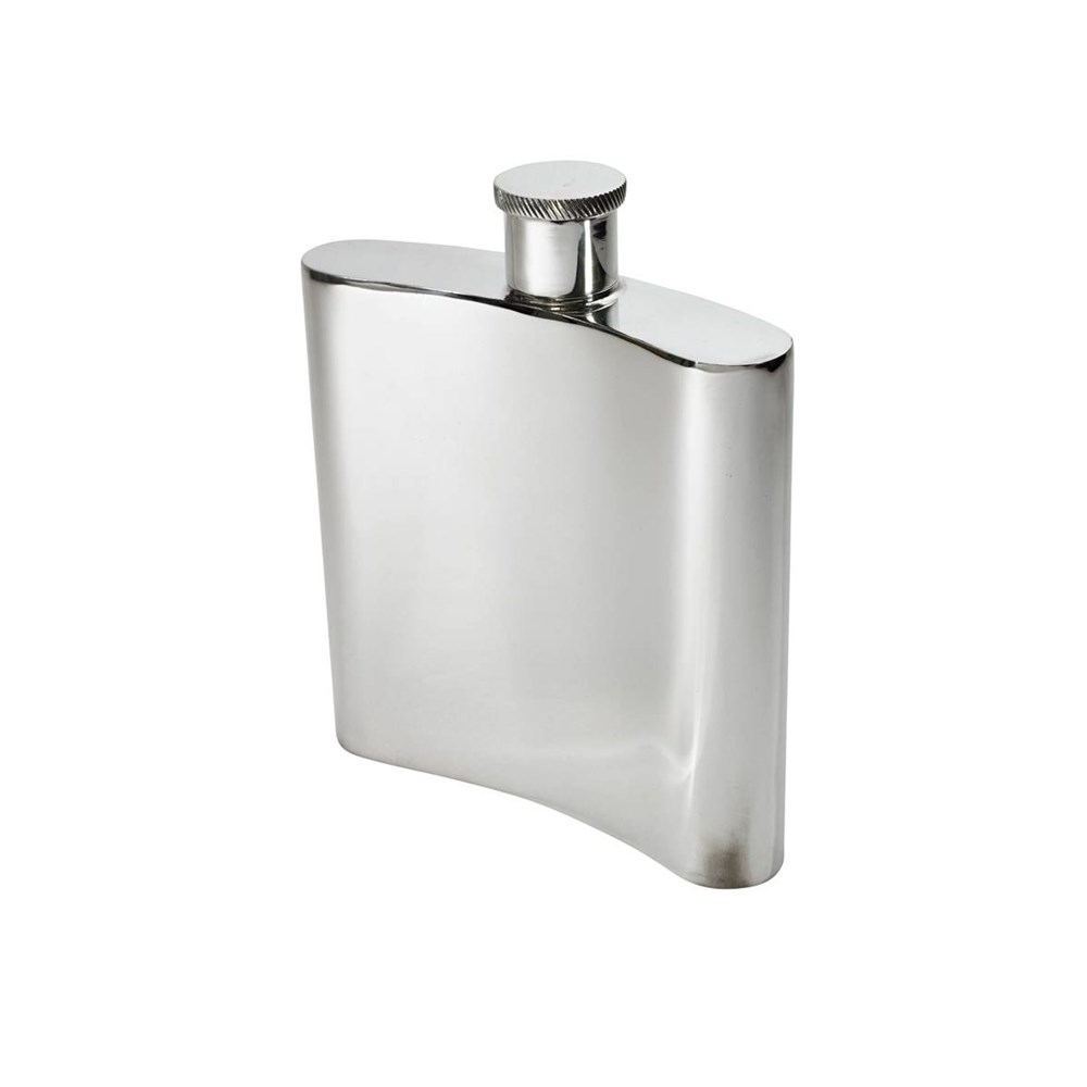 26oz Giant Plain Pewter Kidney Spirit Flask 26oz Giant Plain Pewter Kidney Spirit Flask