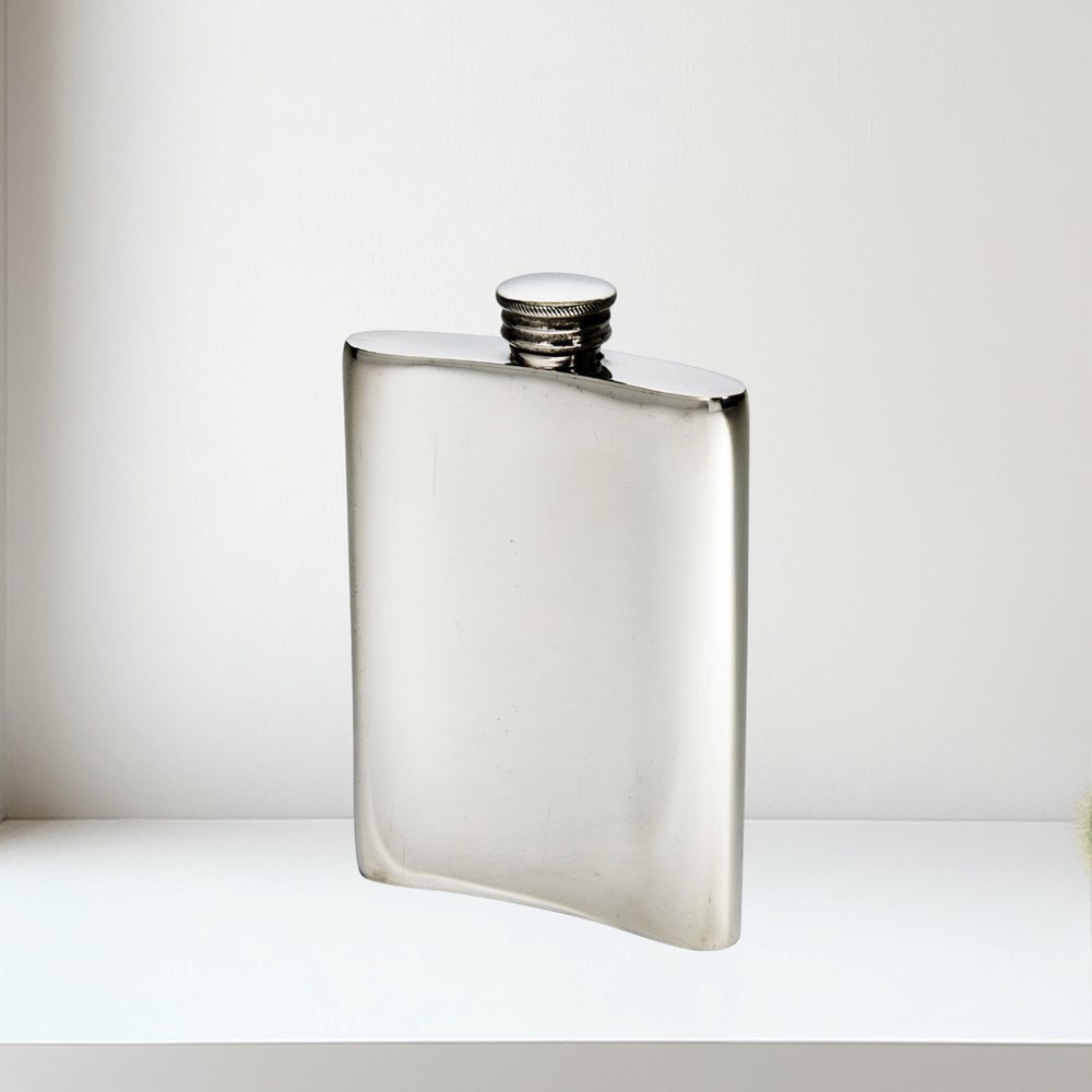 3oz Embossed Monarch of the Glen Top Pocket Flask 3oz Embossed Monarch of the Glen Top Pocket Flask