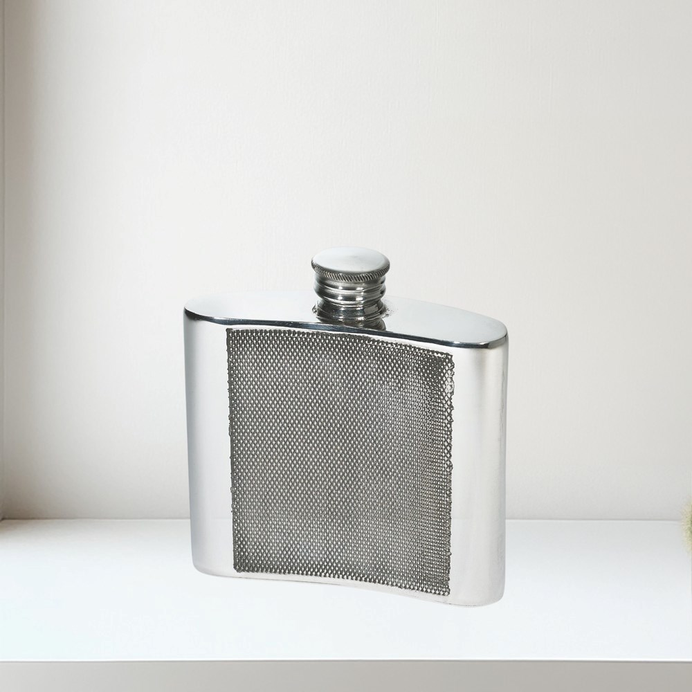4oz Barley Pewter Kidney Hipflask