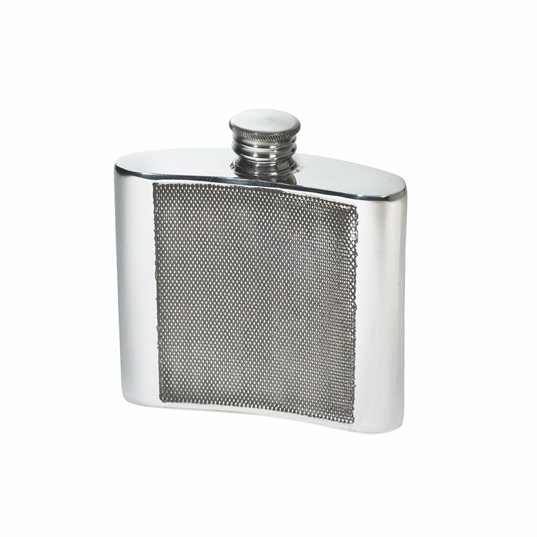4oz Barley Pewter Kidney Hipflask 4oz Barley Pewter Kidney Hipflask