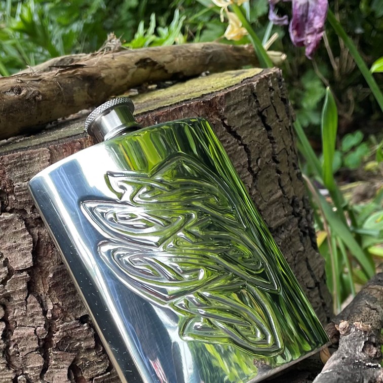 Knox 6oz Pewter Kidney Flask
