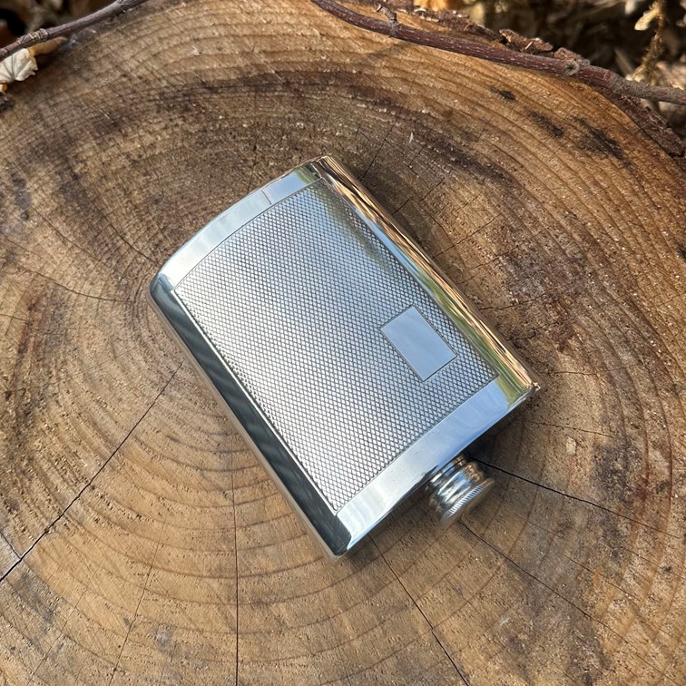 6oz Barley Pewter Kidney Hip Flask 6oz Barley Pewter Kidney Hip Flask