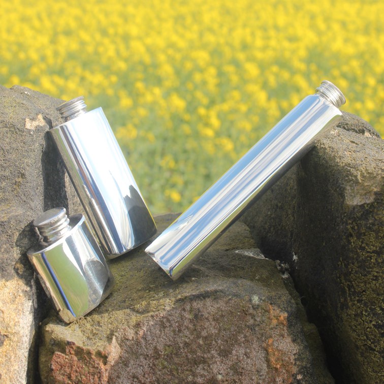 3oz Plain Pewter Purse Flask