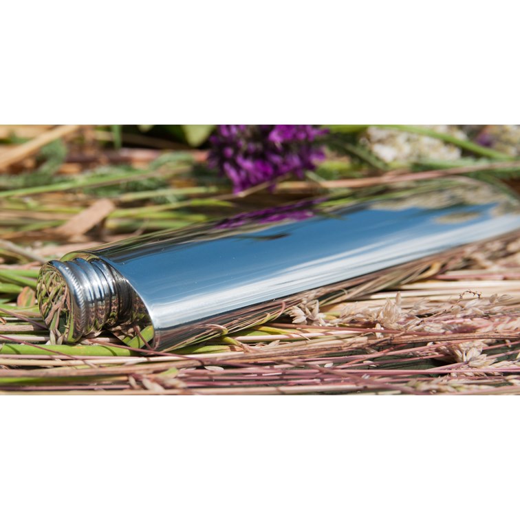 3oz Plain Pewter Purse Flask