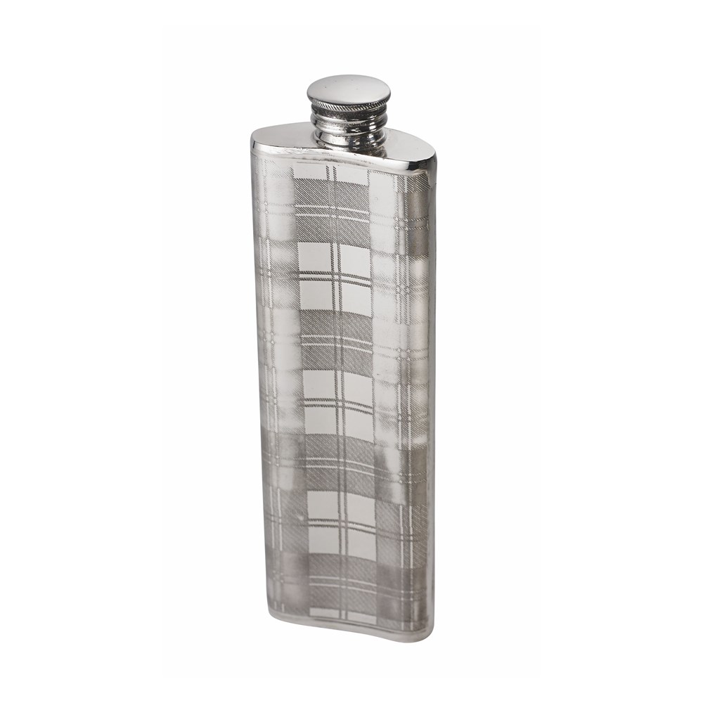 Tartan 3oz Pewter Purse Flask Tartan 3oz Pewter Purse Flask