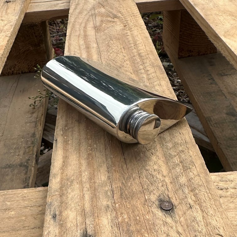 4oz Teardrop Pewter Spirit Flask 4oz Teardrop Pewter Spirit Flask