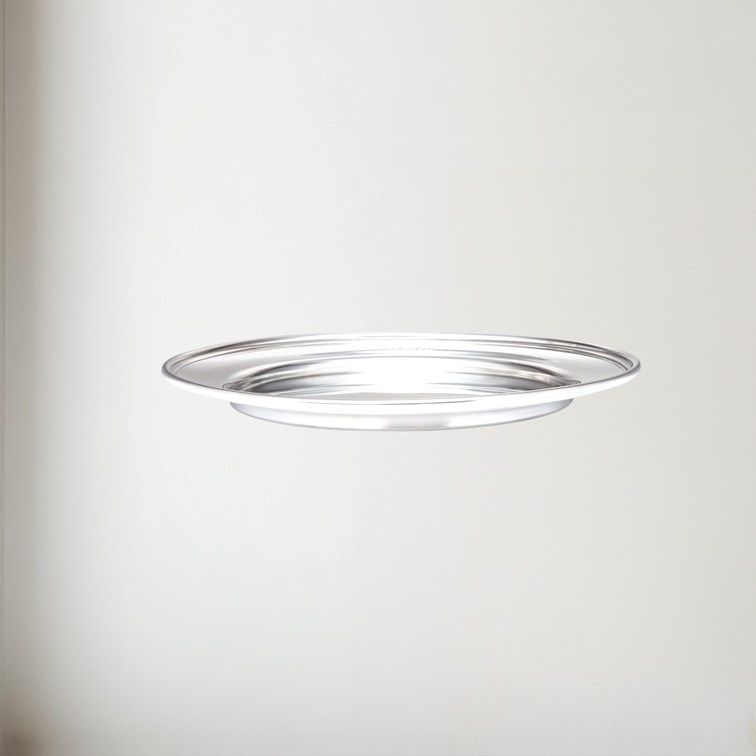 Medium Polished Finish Pewter Plate Medium Polished Finish Pewter Plate