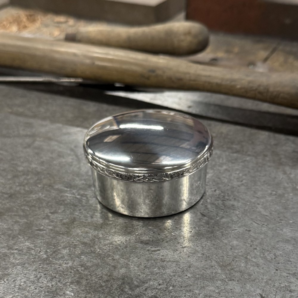 Medium Celtic Pewter Trinket Box Medium Celtic Pewter Trinket Box