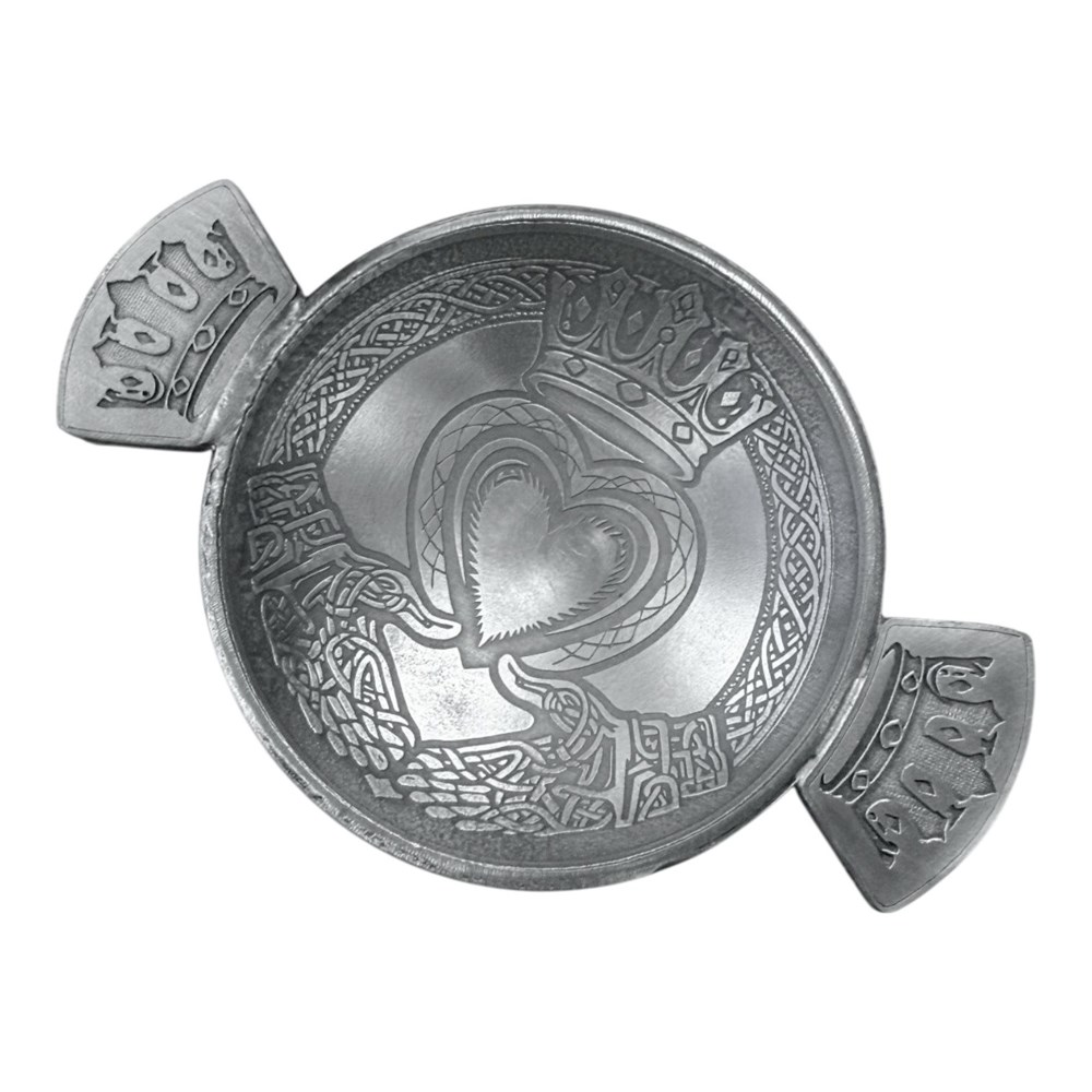 Claddagh Cast 3" Pewter Quaich Claddagh Cast 3" Pewter Quaich