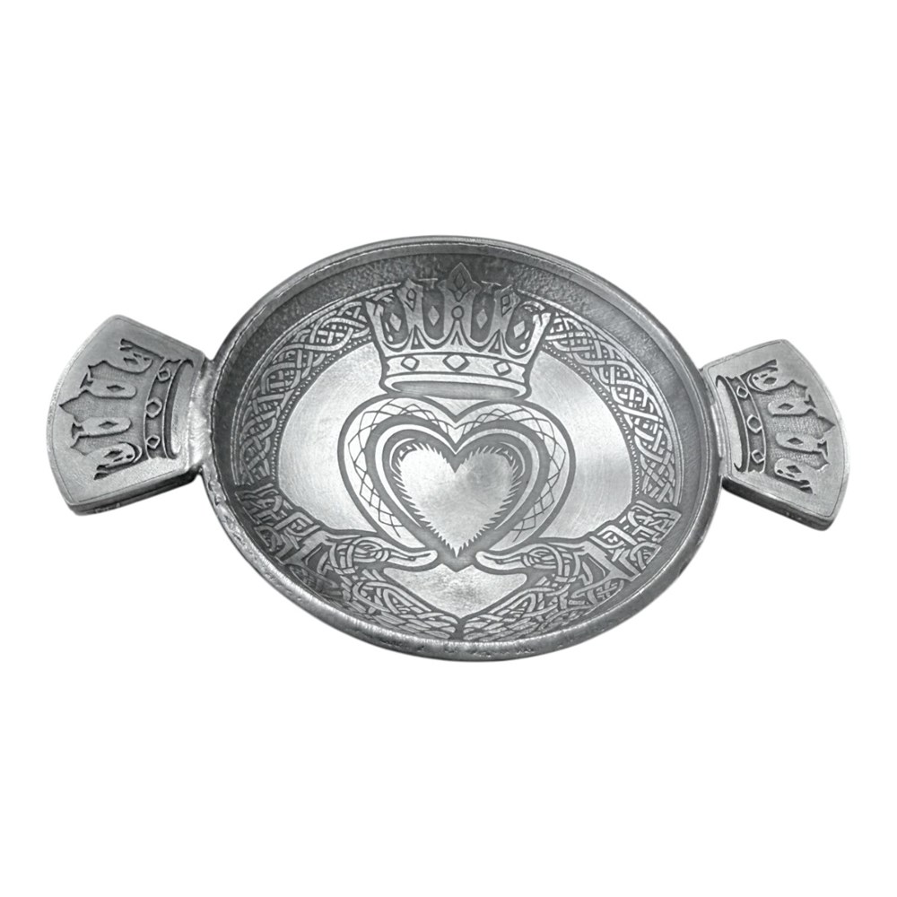 Claddagh Cast 3" Pewter Quaich