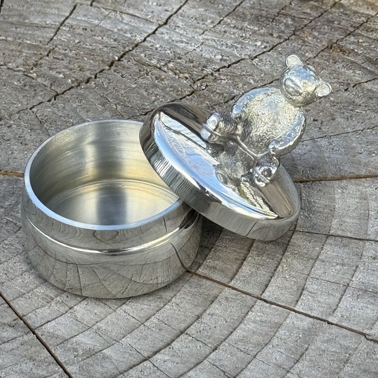 Teddy Pewter Trinket Box Teddy Pewter Trinket Box