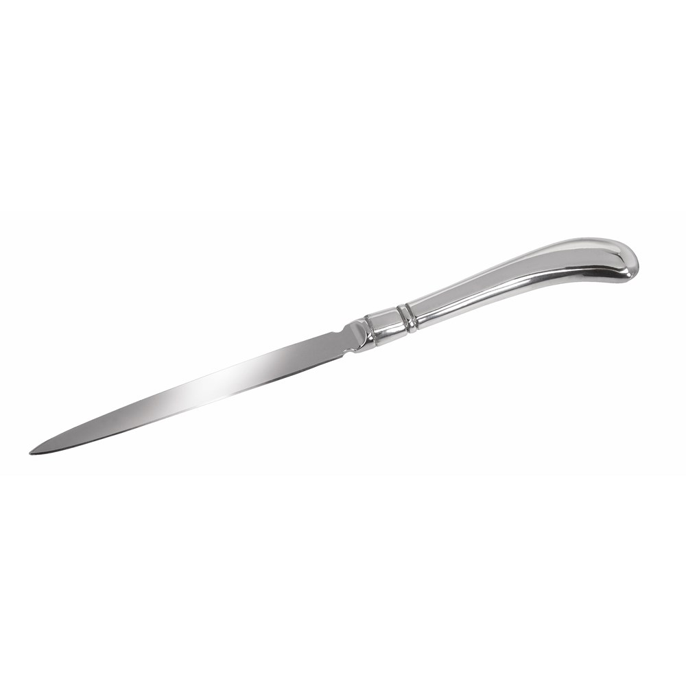 Cast Pewter And Stainless Steel Pistol Letter Opener Cast Pewter And Stainless Steel Pistol Letter Opener