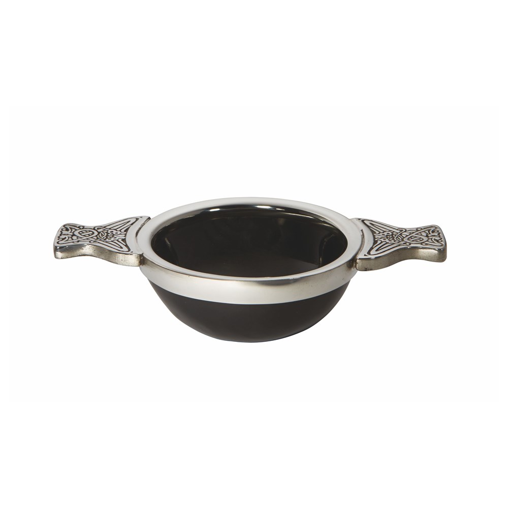 Horn And Pewter Small Quaich Horn And Pewter Small Quaich
