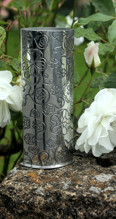 Yorkshire Rose Pewter Bud Vase Yorkshire Rose Pewter Bud Vase
