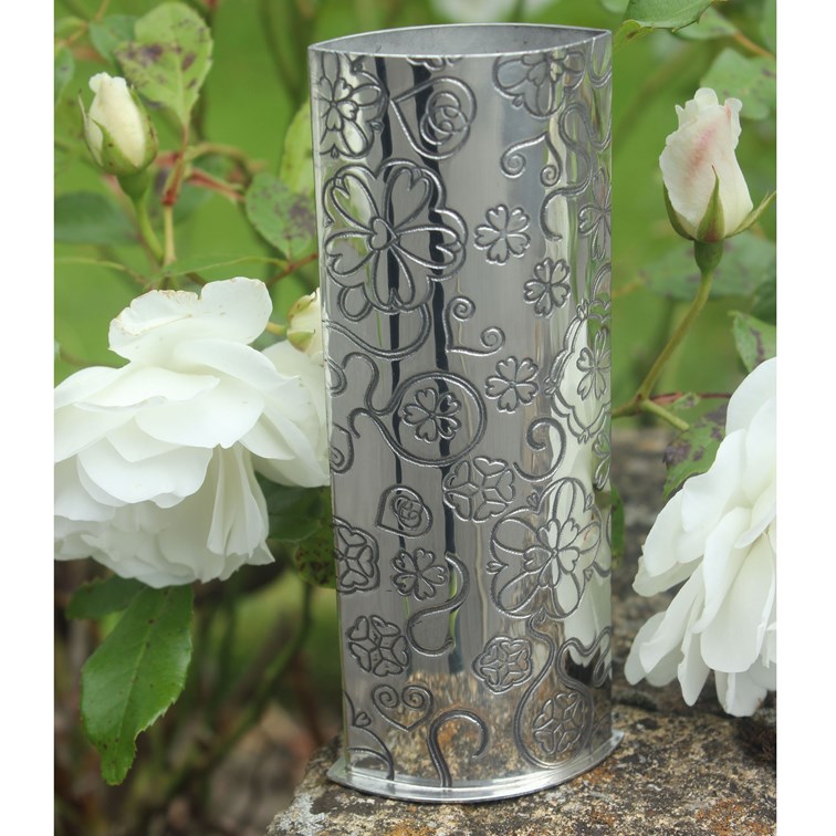 Yorkshire Rose Pewter Bud Vase Yorkshire Rose Pewter Bud Vase