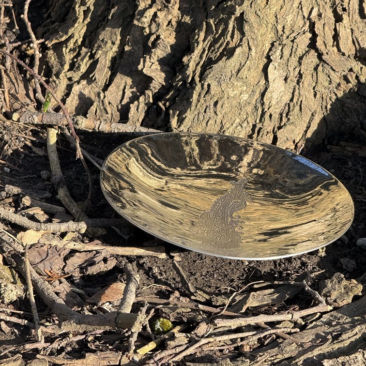 Paisley Pewter Bowl