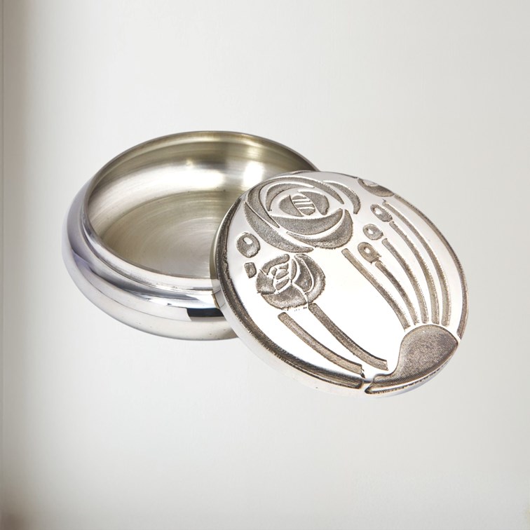 Charles Rennie Mackintosh Pewter Trinket Box Charles Rennie Mackintosh Pewter Trinket Box