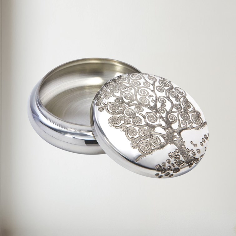 Tree Of Life Tree Pewter Trinket Box Tree Of Life Tree Pewter Trinket Box