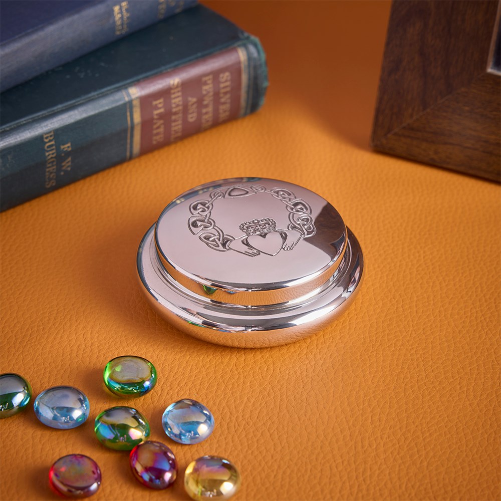 Claddagh Pewter Georgian Trinket Box