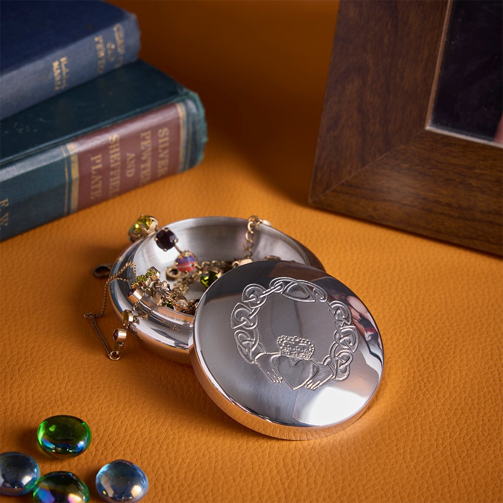 Claddagh Pewter Georgian Trinket Box