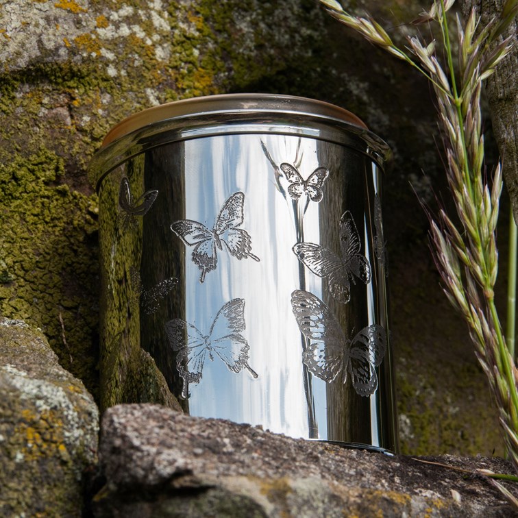 Butterfly Pewter Candle Votive Butterfly Pewter Candle Votive