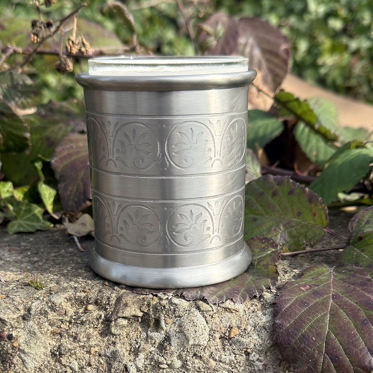 Medieval Antique Finish Pewter Candle Votive