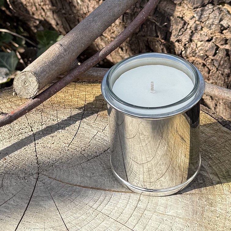 Plain Pewter Candle Votive Plain Pewter Candle Votive