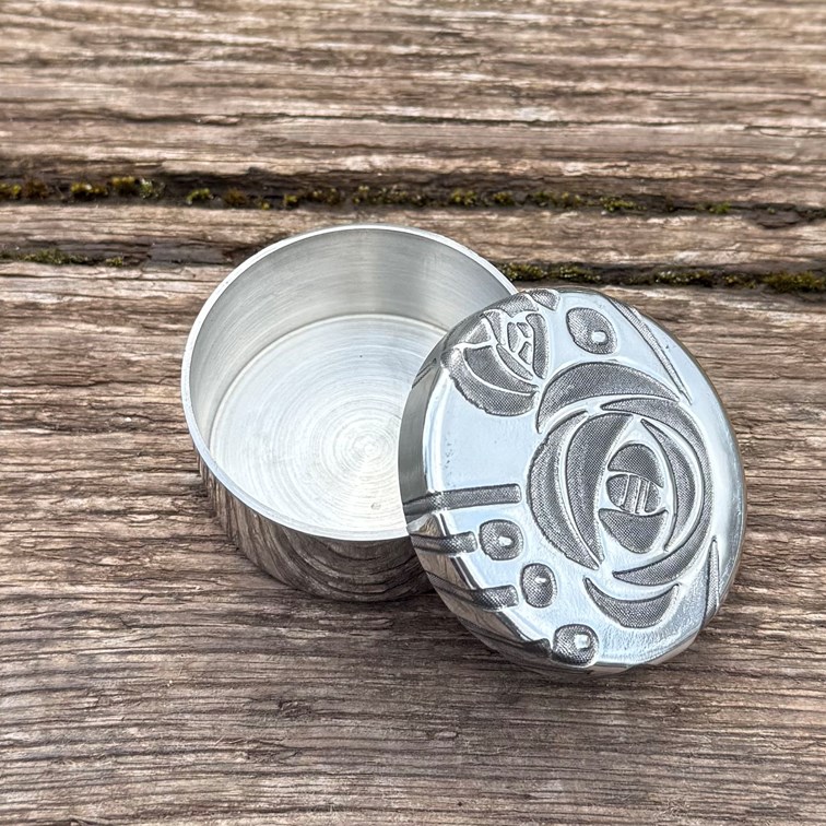 Small Charles Rennie Mackintosh Pewter Trinket Box