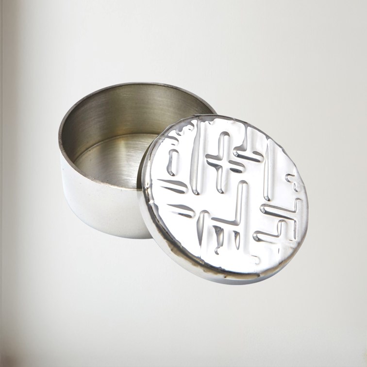 Small Metropolitan Pewter Trinket Box Small Metropolitan Pewter Trinket Box