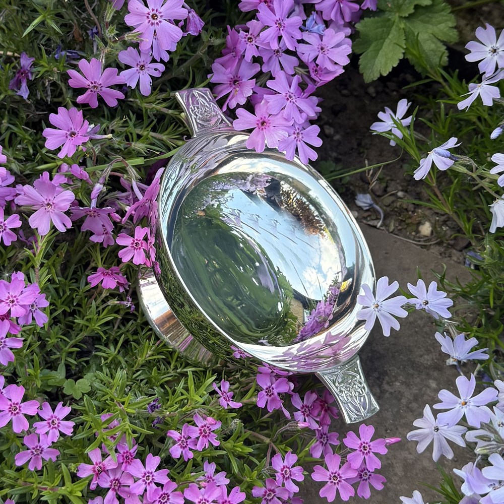 4" Celtic Silver Plated Quaich
