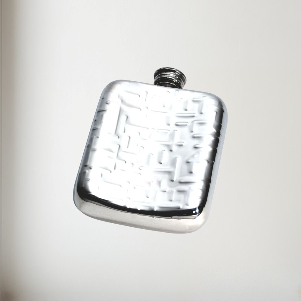 4oz Metropolitan Pewter Pocket Flask 4oz Metropolitan Pewter Pocket Flask