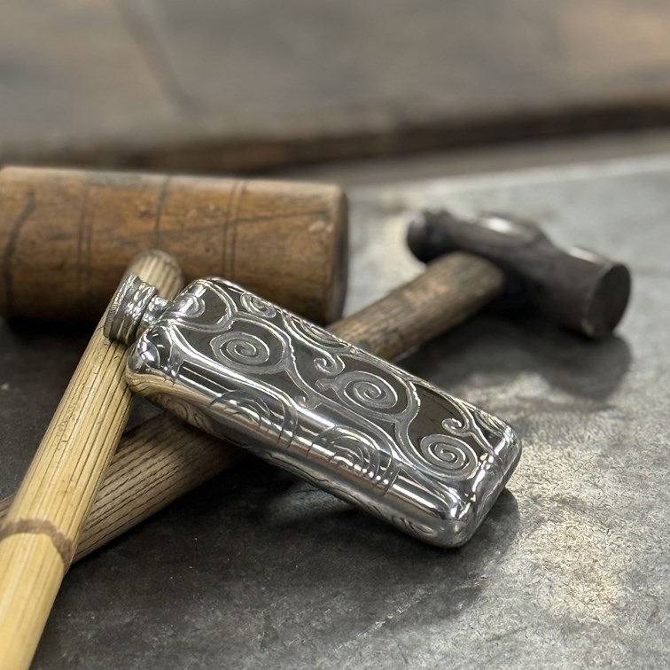 Tree Of Life 4oz Pewter Pocket Flask Tree Of Life 4oz Pewter Pocket Flask