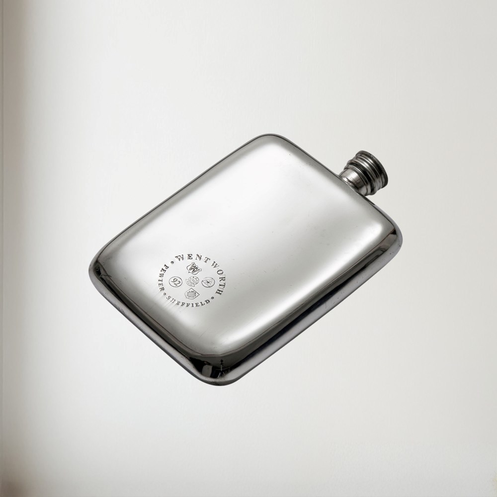 6oz Monarch of the Glen Pewter Pocket Flask 6oz Monarch of the Glen Pewter Pocket Flask