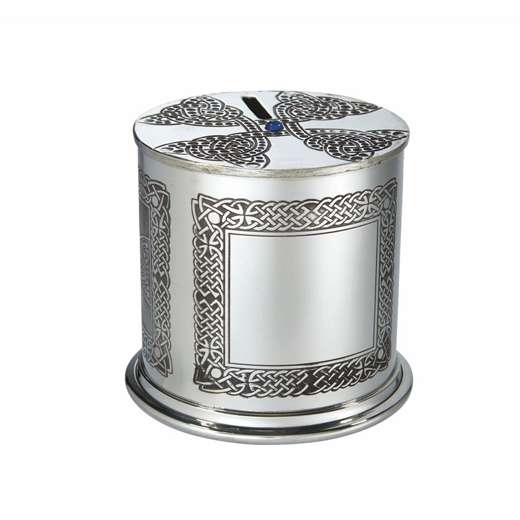 Celtic Cross Pewter Money Box Celtic Cross Pewter Money Box