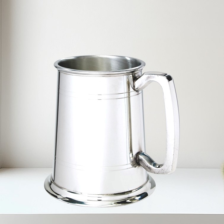 Standard Double Lined One Pint Pewter Tankard Standard Double Lined One Pint Pewter Tankard