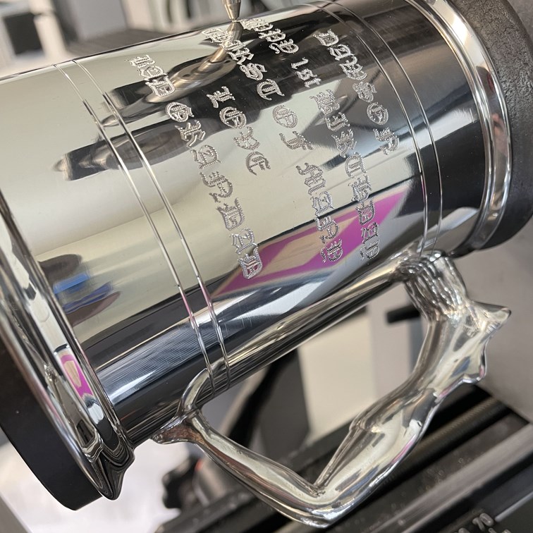 Nymph Handle One Pint Pewter  Tankard Nymph Handle One Pint Pewter  Tankard