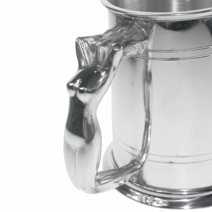Nymph Handle One Pint Pewter  Tankard Nymph Handle One Pint Pewter  Tankard