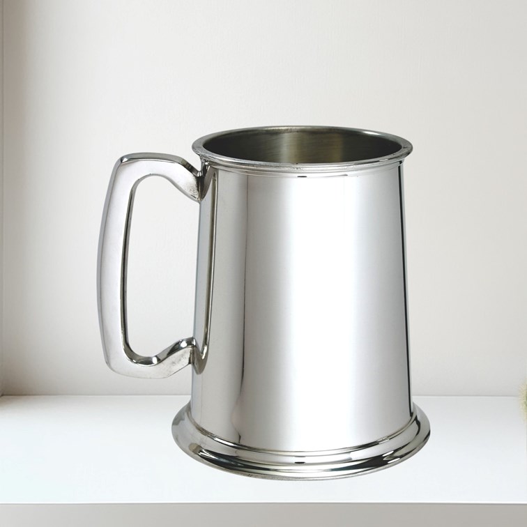 Plain Standard One Pint Pewter Tankard Plain Standard One Pint Pewter Tankard