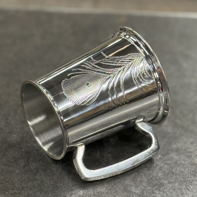 Peacock One Pint Pewter Tankard Peacock One Pint Pewter Tankard