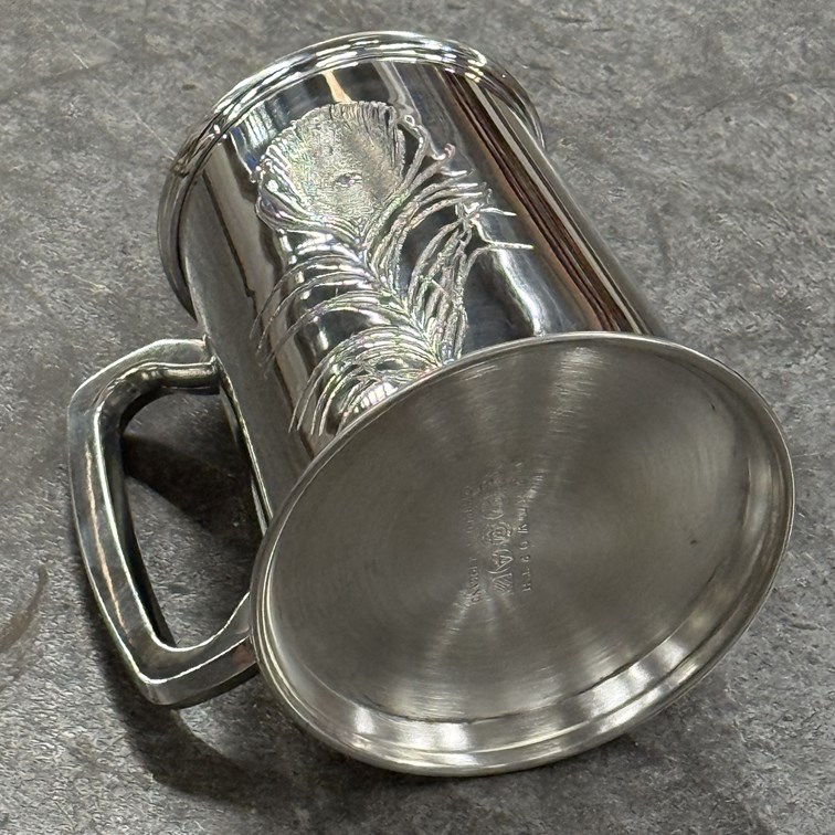 Peacock One Pint Pewter Tankard Peacock One Pint Pewter Tankard