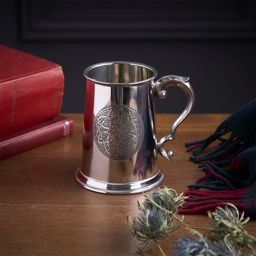 Celtic Circle Pewter Tankard