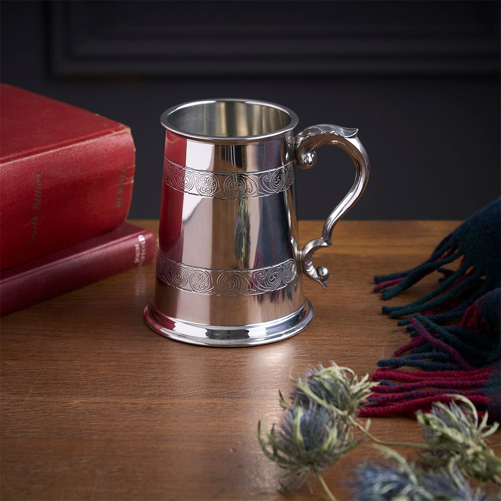 Kells One Pint Pewter Tankard