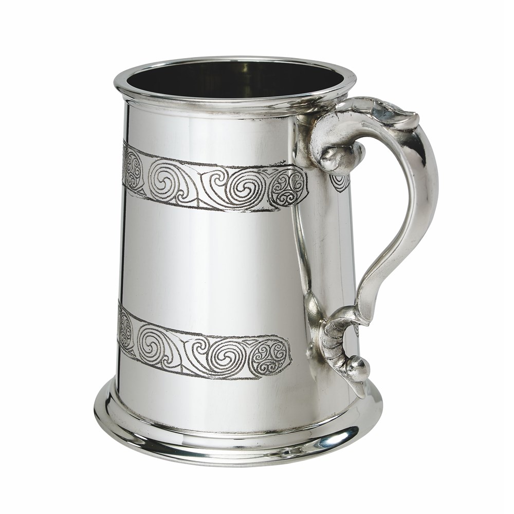 Kells One Pint Pewter Tankard