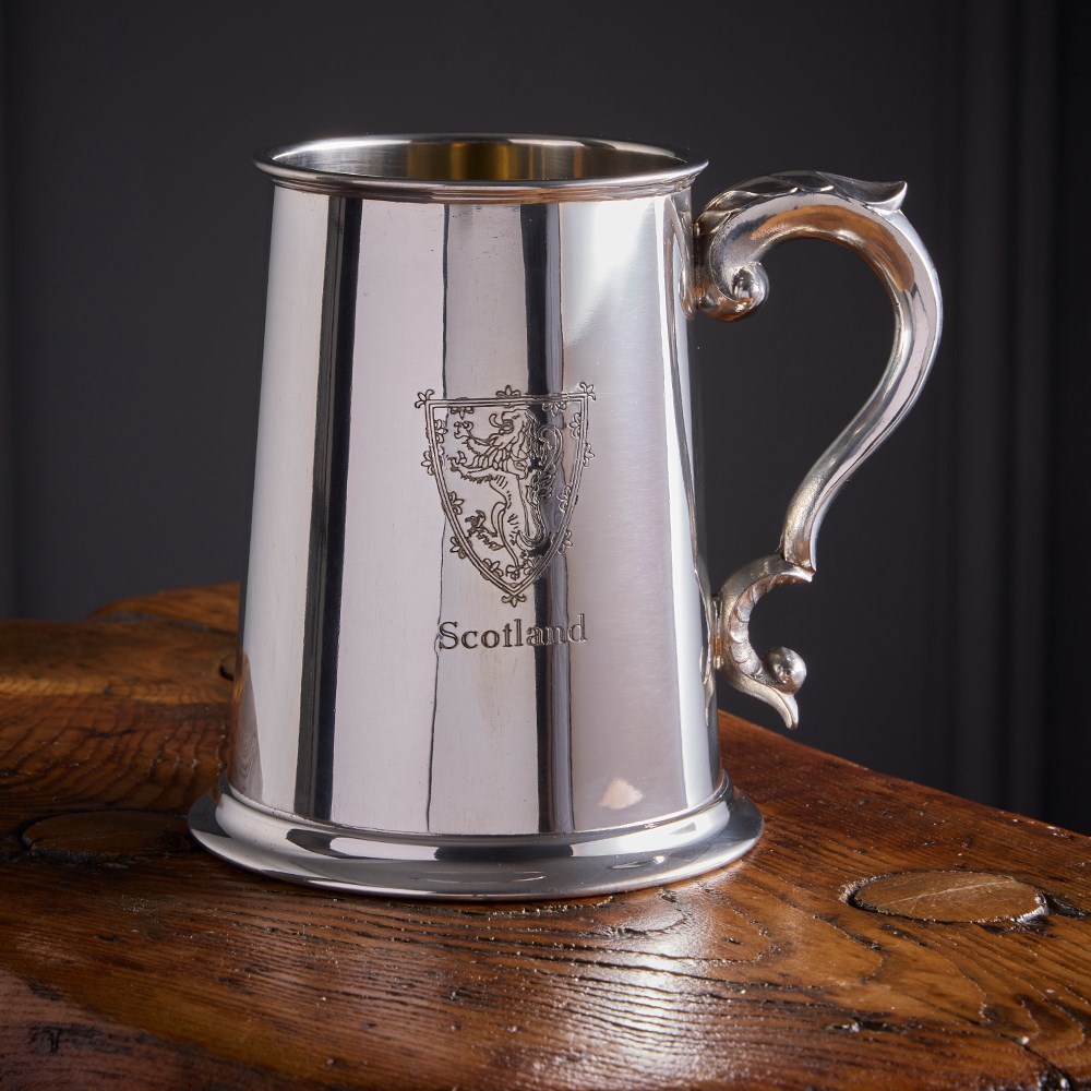 Lion Of Scotland Pewter Tankard