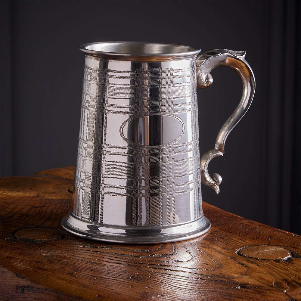 Tartan Pewter Tankard