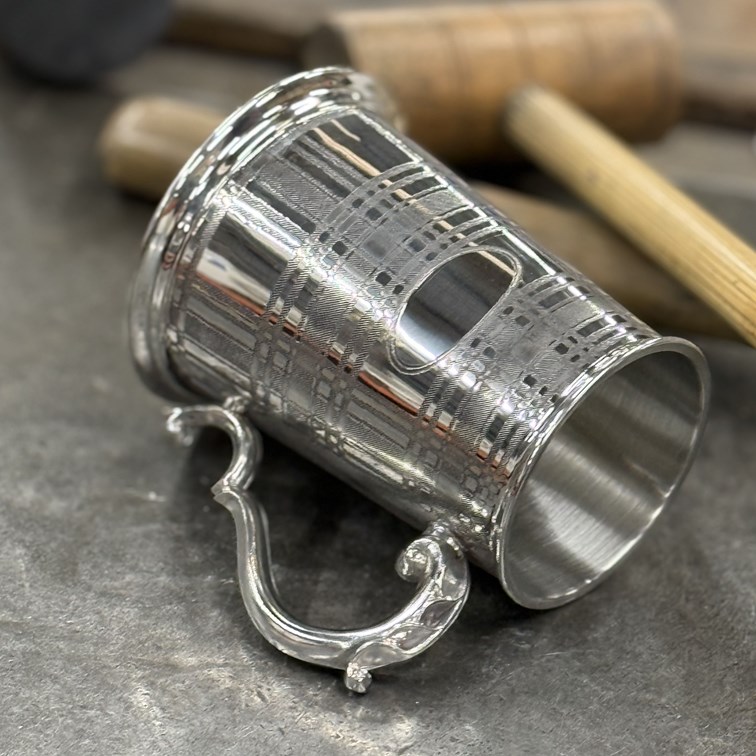 Tartan One Pint Pewter Tankard Tartan One Pint Pewter Tankard