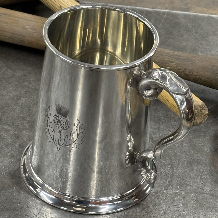 Thistle One Pint Pewter Tankard Thistle One Pint Pewter Tankard