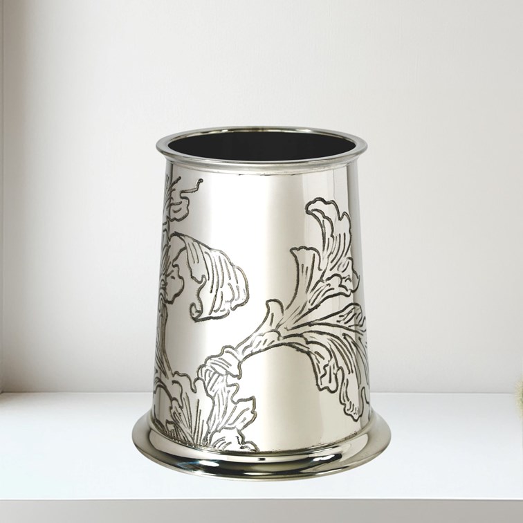 Acanthus Pattern Pewter One Pint Tankard Acanthus Pattern Pewter One Pint Tankard