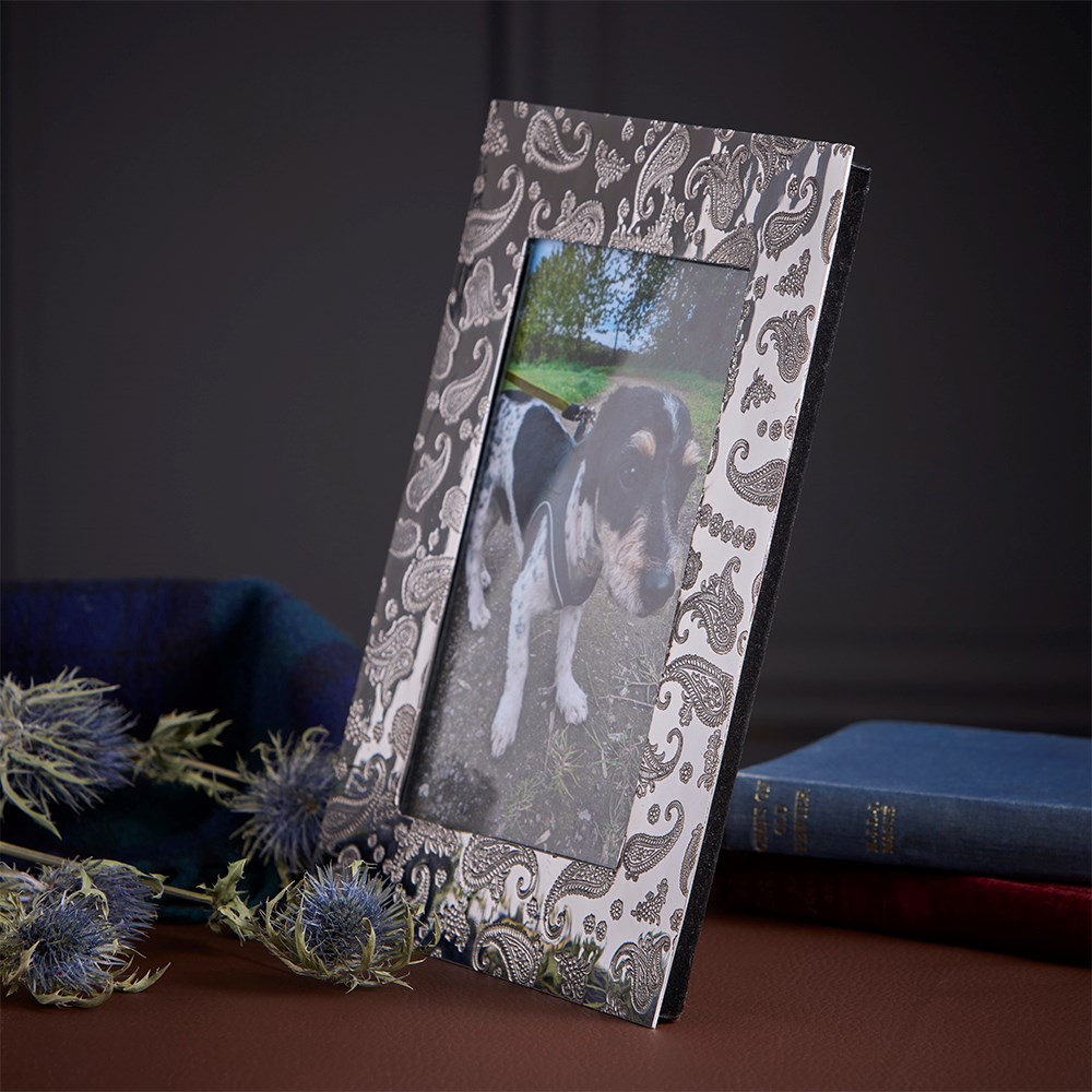 Paisley 7"X5" Pewter Picture Frame Paisley 7"X5" Pewter Picture Frame