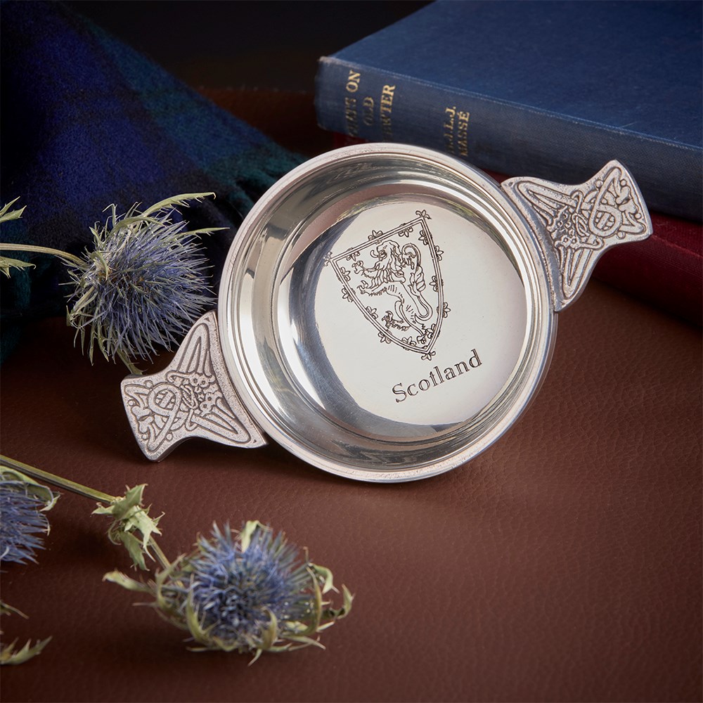 Lion Of Scotland Standard Pewter Quaich